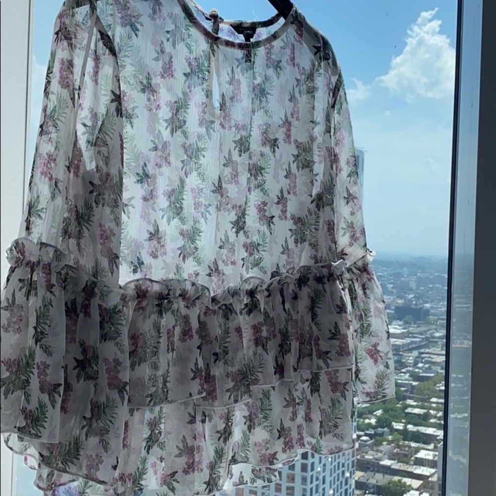 NEW 🩷 Flowy, transparent blouse by David Bitton